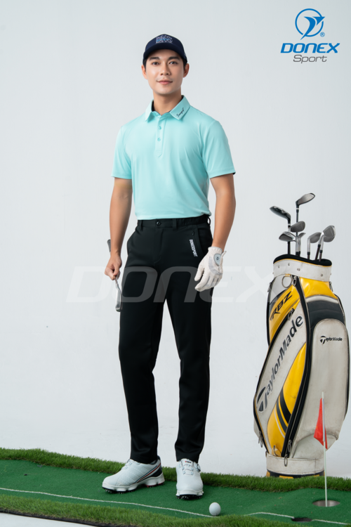 Áo thể thao nam MC-9146 xanh ngọc phối navy